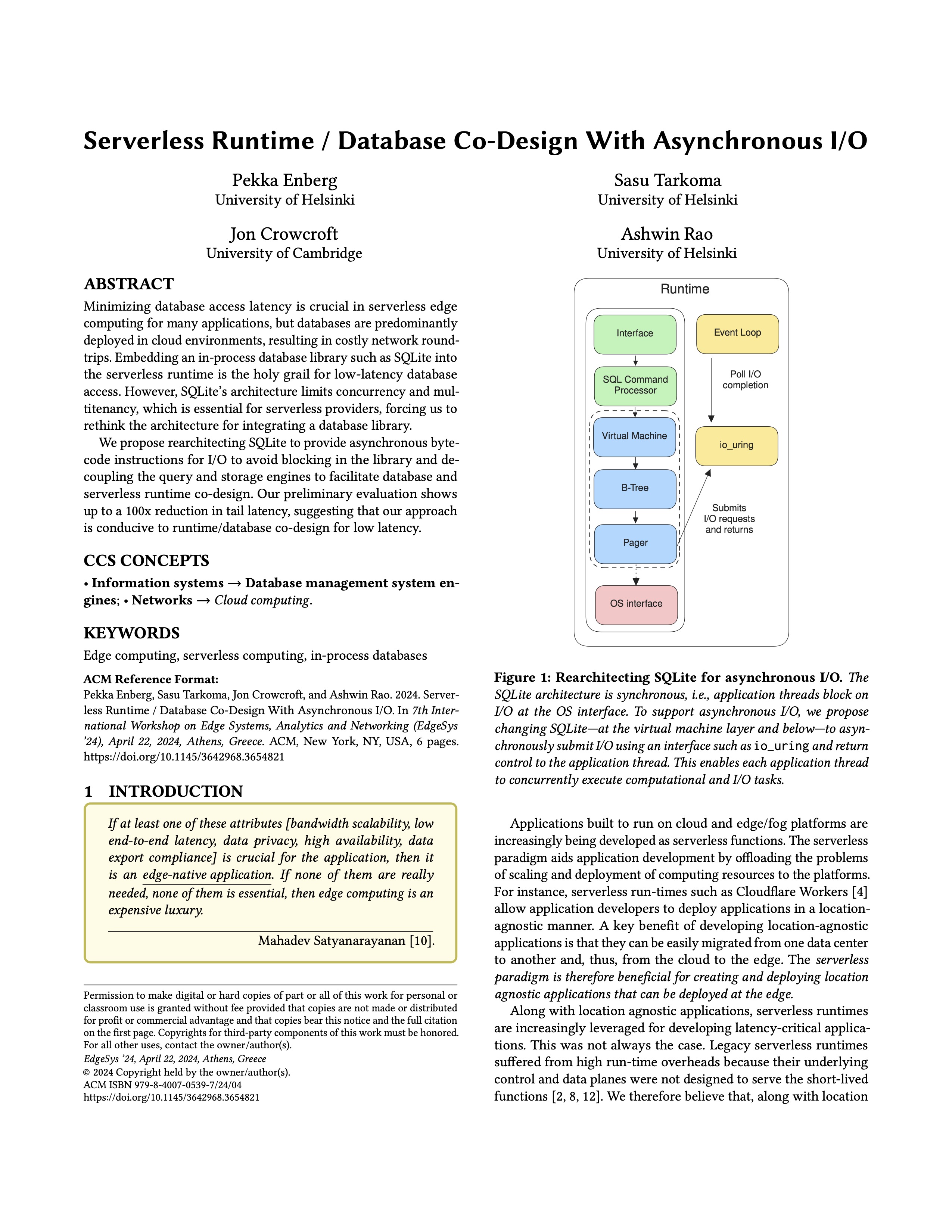 architecture of a typical database